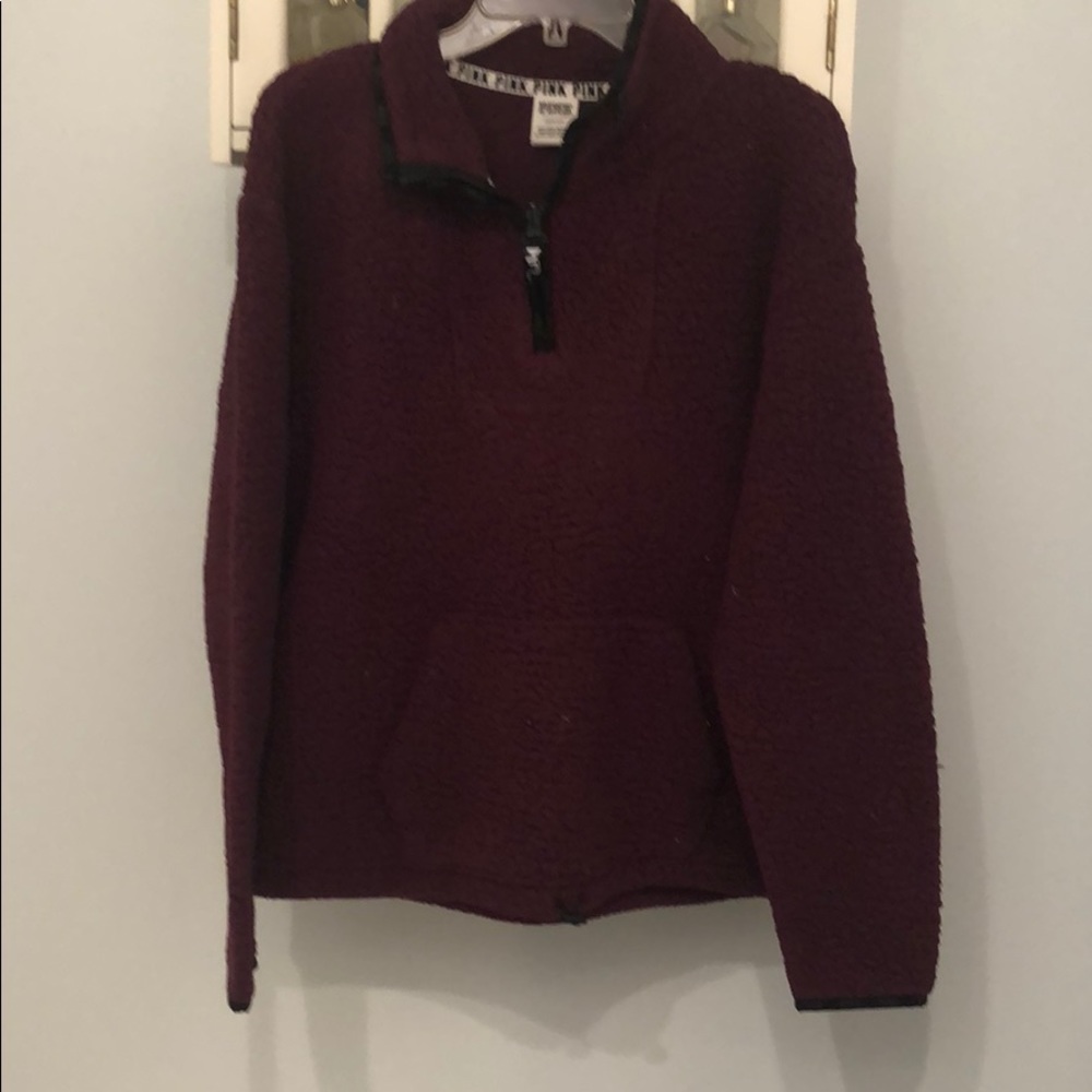 Pink Victoria's Secret Fluffy Pull Over